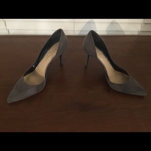 Jessica Simpson Grey Suede Size 9 Heel